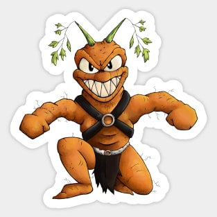 Carrot barbarian Sticker